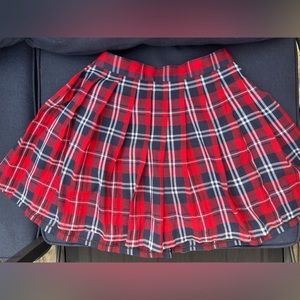 Vintage plaid school uniform skirt.